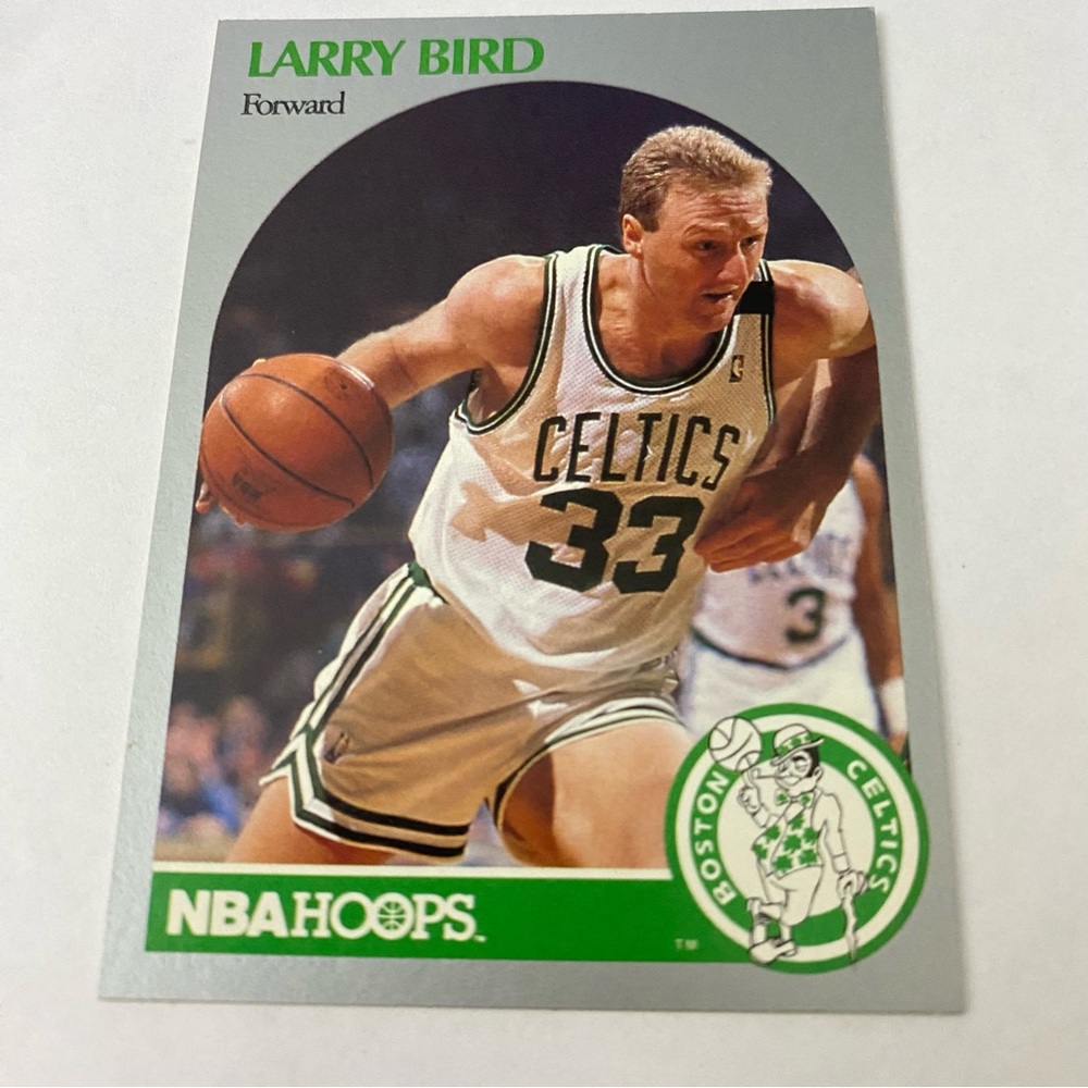 Larry Bird 1990 NBA Hoops Basketball Card Boston Celtics